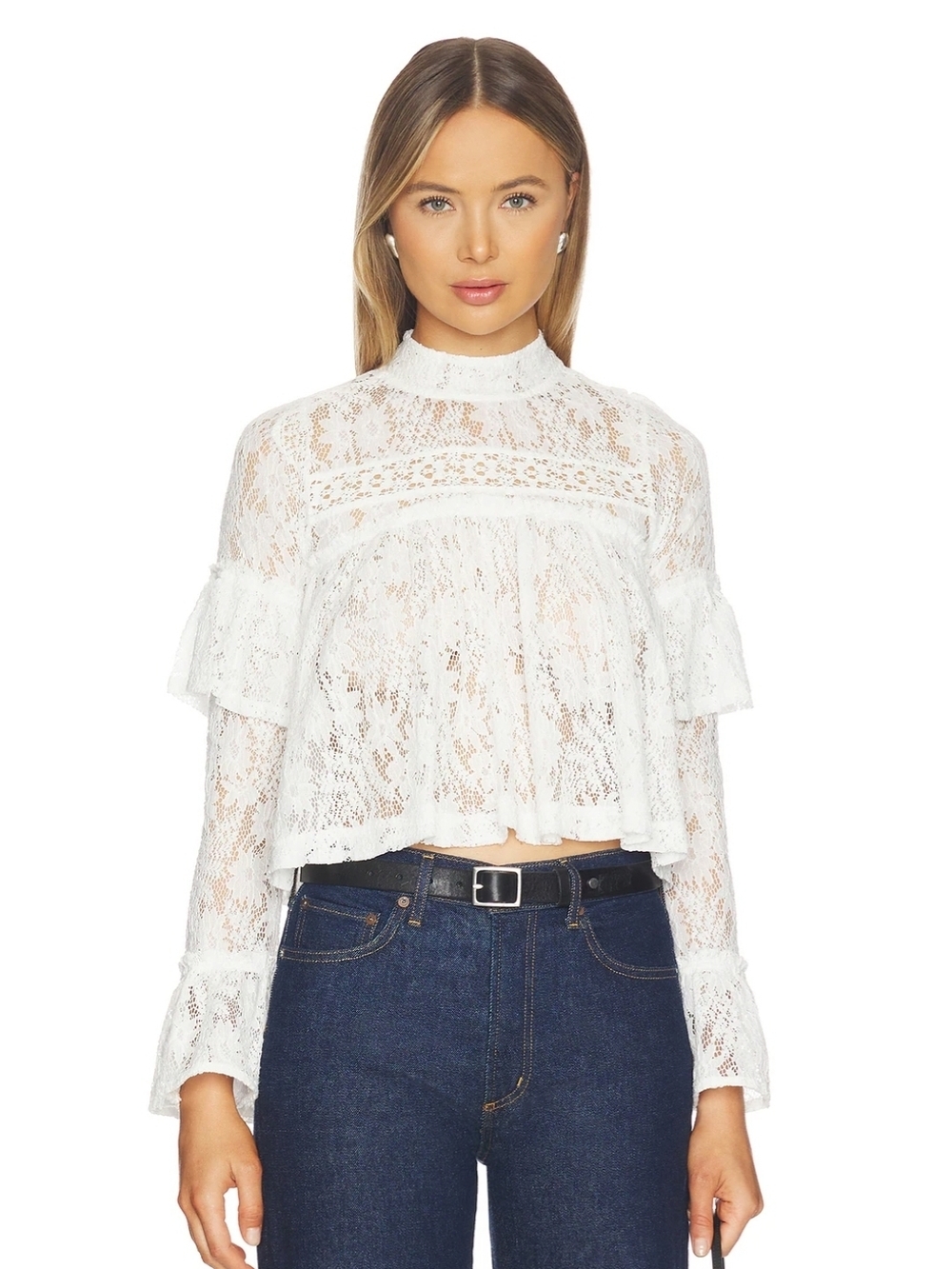 Lilabeth Lace Top in Clean Ivory
Free People